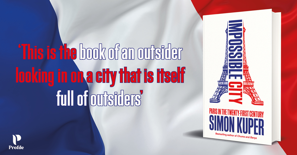 Ahead of the summer Olympics, discover the real Paris with #ImpossibleCity by @KuperSimon, an explorer's tale of a naïf getting to understand a complex, beautiful and often cruel city. OUT NOW: tinyurl.com/ImpossibleCity…