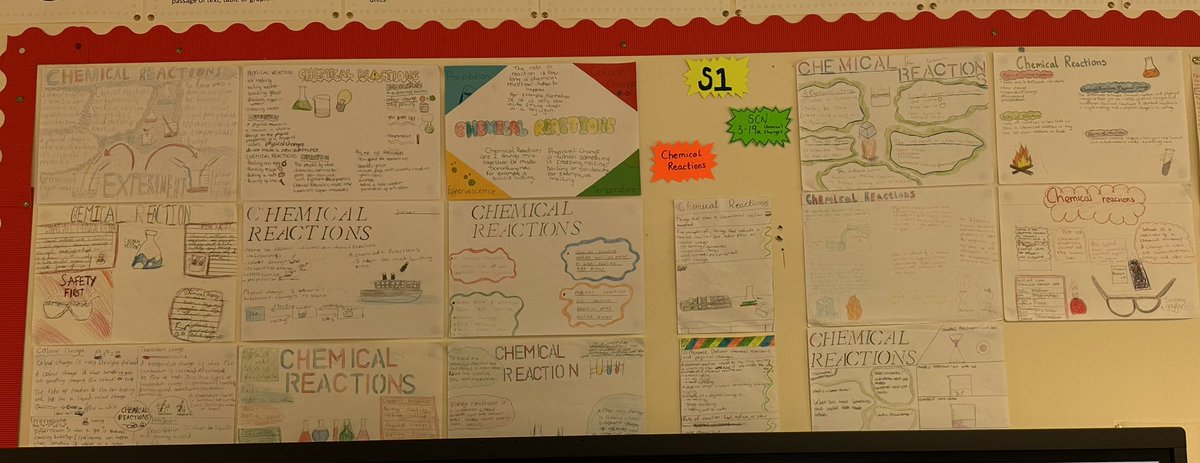 112 learning about chemical reactions prompted a poster competition and a new classroom display 🧪 ⚛️ #BrilliantBroch <a href="/BrochSci/">Fraserburgh Academy Science Department</a> <a href="/FraserburghAcad/">Fraserburgh Academy</a> 👏