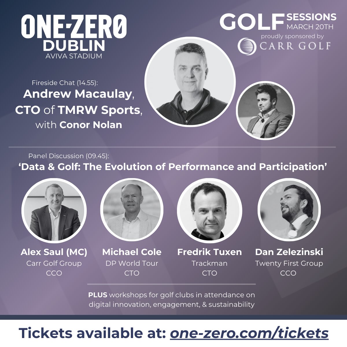 Carr Golf is delighted to announce our partnership with the 2024 @OneZeroSport event. The evolution of golf (on and off the course) takes centre stage at Dublin's @AVIVAStadium. Join us and a host of industry leaders on March 20th for the Golf Sessions: hubs.li/Q02mJ0R_0