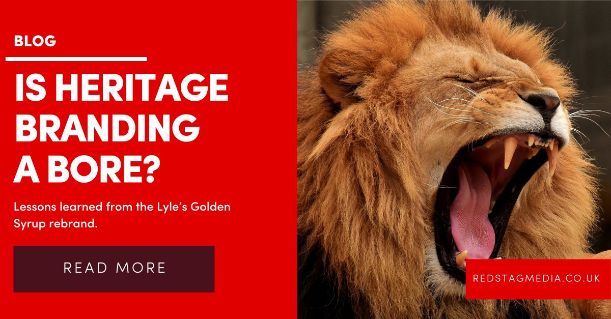 redstagmedia's tweet photo. Is heritage branding a bore? 😴

You may have seen the recent controversial rebrand of Lyle's Golden Syrup

In our latest blog we take a look at how agribusinesses can best use heritage in their branding

Read now: https://t.co/GRc90bbbcr

#branding #agrimarketing https://t.co/hNovyKgSfS