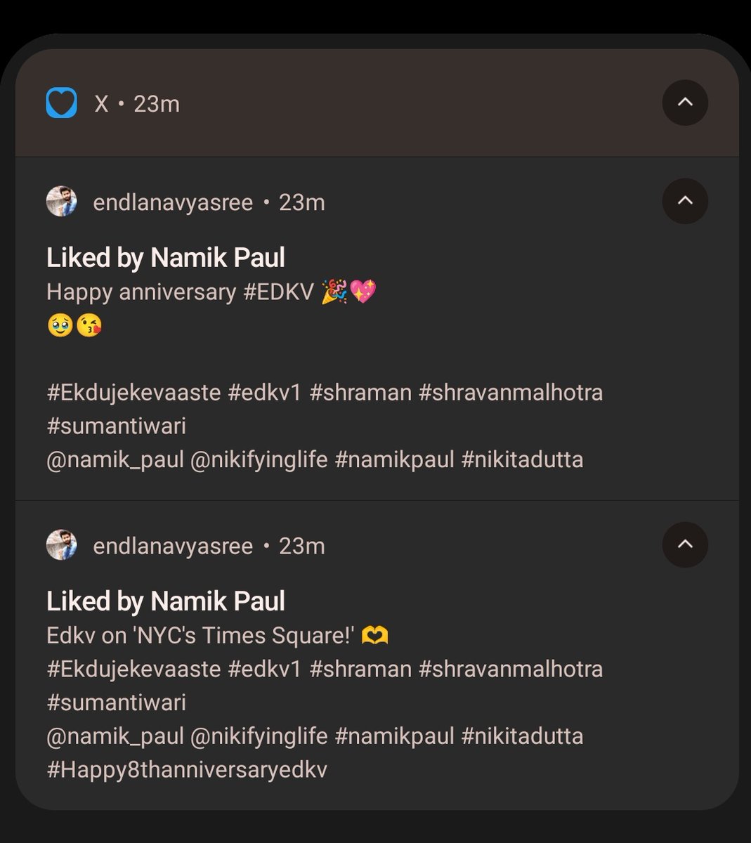 endlanavyasree's tweet photo. #Namikpaul💃💃🫶 https://t.co/r1P1nOtCjA
