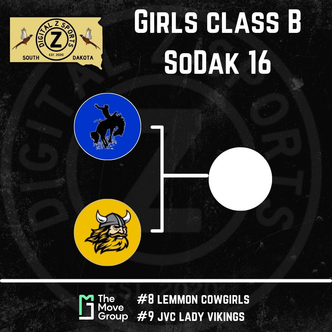 𝐒𝐨𝐃𝐚𝐤 𝟏𝟔
𝐆𝐢𝐫𝐥𝐬 𝐂𝐥𝐚𝐬𝐬 𝐁

#8 Lemmon (19-3)
#9 James Valley Christian (15-6)

📍Gettysburg
⏰ 6:30 PM

#SDPreps
