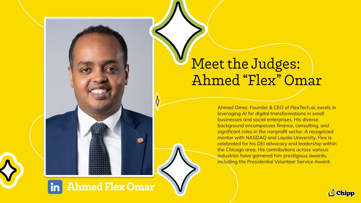 🚀 Meet Another One of Our Hackathon Judges! 🌟 Get ready to be inspired! We're thrilled to introduce another of our guest judges for the NonProfit Hackathon, Ahmed Flex Omar - the Founder & CEO of FlexTech.ai, a pioneering force in AI-driven digital transformations