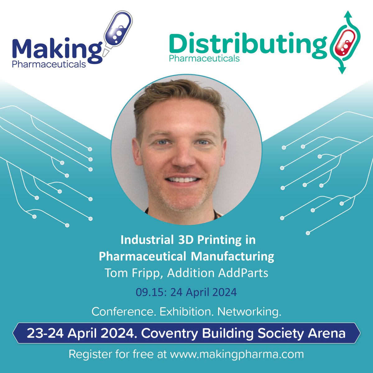 Addition - Additive Manufacturing - AddParts (@additiondesign) on Twitter photo Our Director, Tom Fripp will be speaking at <a href="/makingpharma/">Making Pharma</a> He will take a unique approach to detailing how the role of 3 pillars of industrial 3D printing goes far beyond a stopgap to reduce downtime, improve supply chain security & make efficiency gains.
makingpharma.com/seminar/indust… Our Director, Tom Fripp will be speaking at <a href="/makingpharma/">Making Pharma</a> He will take a unique approach to detailing how the role of 3 pillars of industrial 3D printing goes far beyond a stopgap to reduce downtime, improve supply chain security & make efficiency gains.
makingpharma.com/seminar/indust…