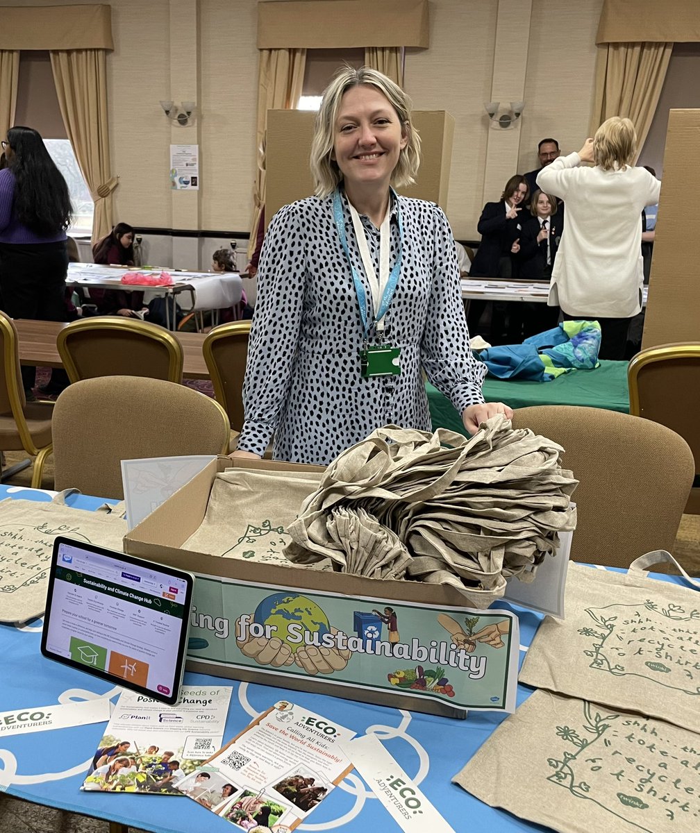 Delighted to be at the Schools’ Climate Education South Yorkshire Conference in Sheffield today We are showcasing actions children can take back to improve #sustainability in their schools and homes #sustainabilityeducation