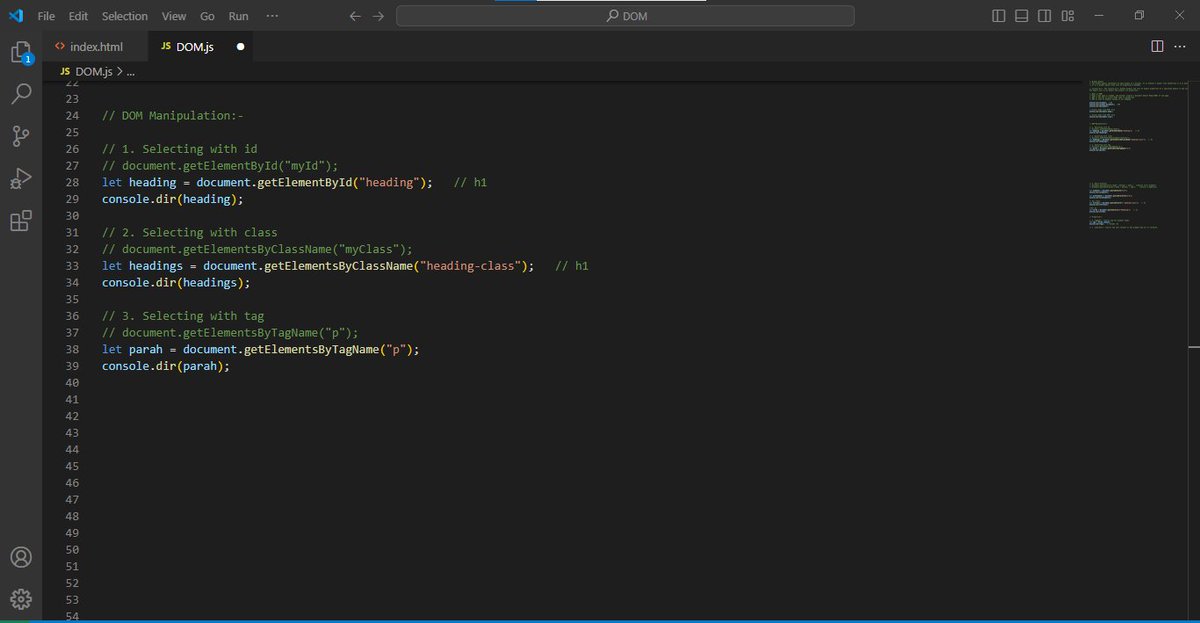 Joy__Khatri's tweet image. 🌟 JavaScript Day 9: DOM, the puppet master of web pages, and DOM Manipulation, the art of choreographing HTML elements! 🎭🕹️ Transforming static pages into dynamic wonders with every line of code! 🚀💫 
#JavaScriptAdventure
 #TechExplorer 
#coding 
#CodingJourney 
#codinglife