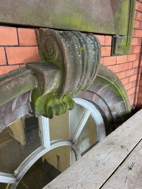 Tyldesley Library Updates 

Roof Updates  

1. Old Flag Pole 
2. Light Protector 
3. Chimney 
4. Ornate stonework above the large ground floor windows. 

Beautiful to see