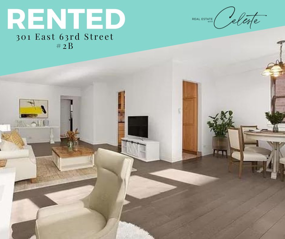 #RENTED • New tenants are moving into this lovely #LenoxHill apartment. They will get to enjoy their private outdoor terrace when the weather gets warmer. #301east63rd #nycrentals #realestatewithcelestenyc