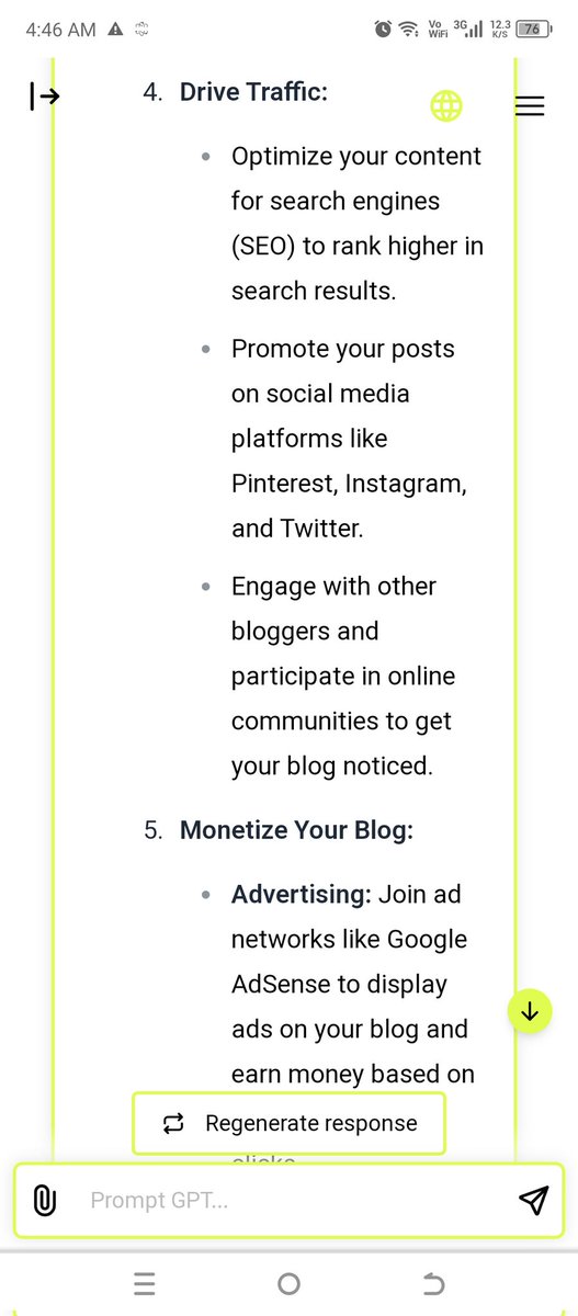 Noor_fatimaJohn's tweet photo. Creating blogs become easy using andala AI. #andala https://t.co/sbmtNXV7eh