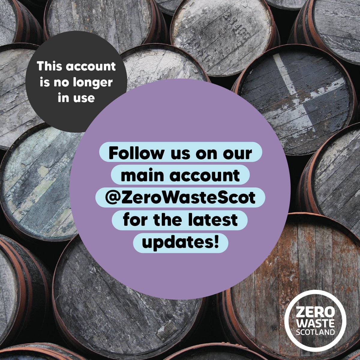 This account is no longer in use, but you can still follow us on our main account <a href="/ZeroWasteScot/">Zero Waste Scotland</a>.