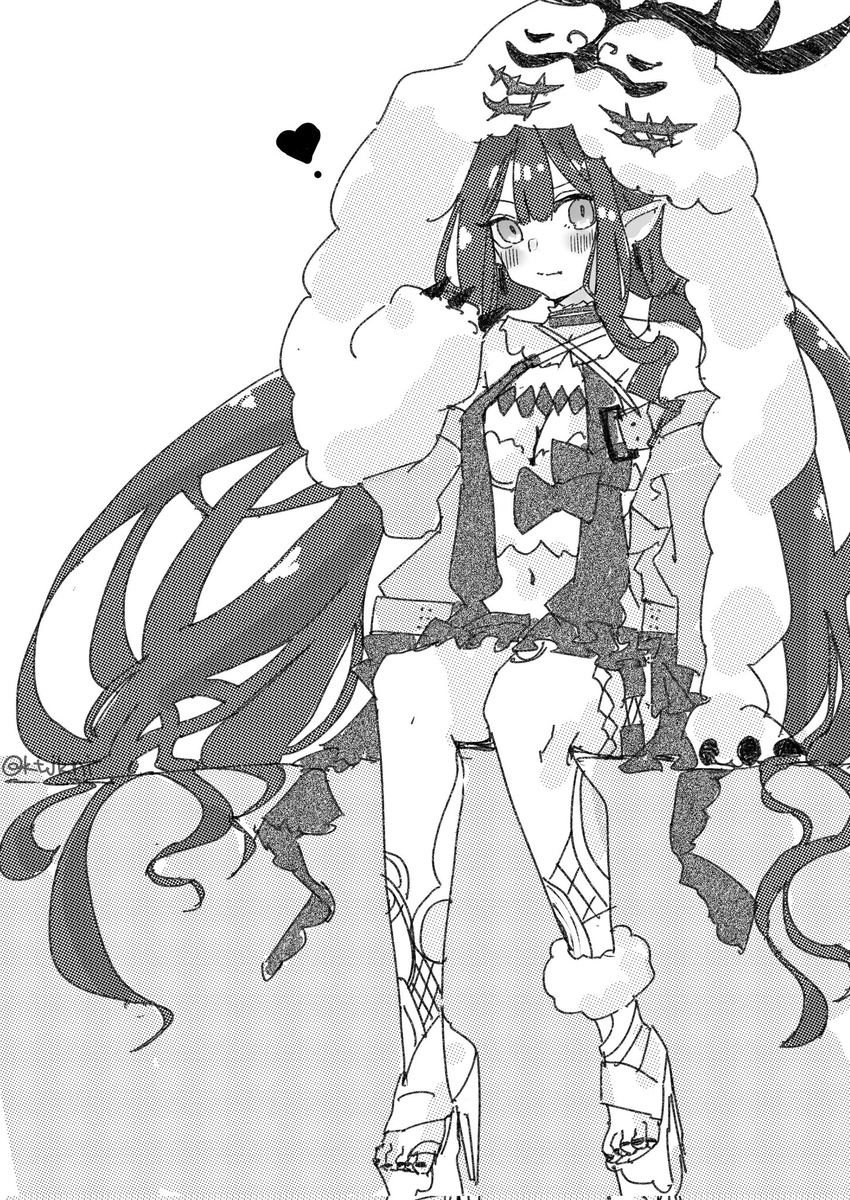 ものくろーむ。
あとブノレアカに浮気してた。

 #今月描いた絵を晒そう 
