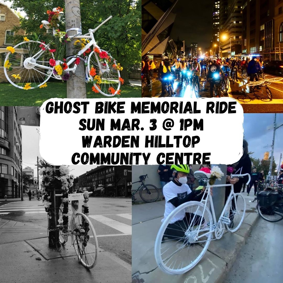 #YouNeverRideAlone by @RespectTO. We'll be there Sunday. Details on the Ghost Bike Memorial Ride here: fb.me/e/1GUswCccu
