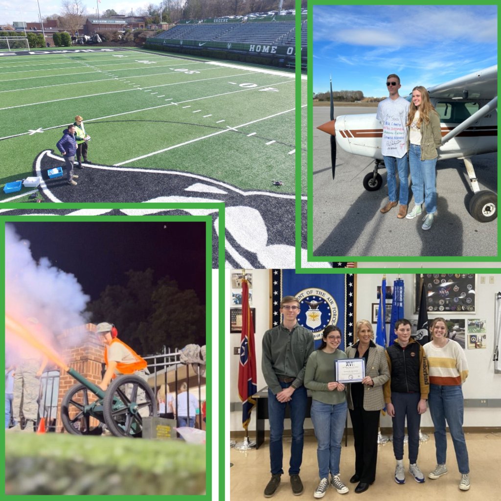 Air Force JROTC Aerospace Science courses introduce students to the beginnings and development of aviation, space exploration and world culture! #InnovativeSchoolModelsTN #CTEMonth #AcceleratingTN