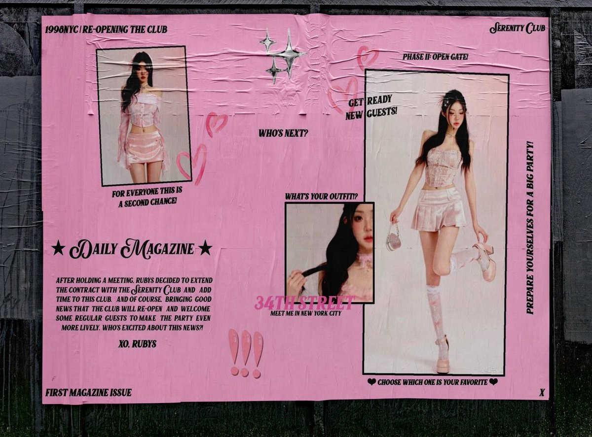 1998NYC's tweet image. ⓘ 𝟭𝟵𝟵𝟴𝗡𝗬𝗖 𝗗𝗮𝗶𝗹𝘆 𝗡𝗲𝘄𝘀: Have you ever heard of the Serenity Club?! Surprising news as the club has opened its gates to welcome some guests! Don’t let this opportunity pass you by, because 1998NYC is still waiting for you!