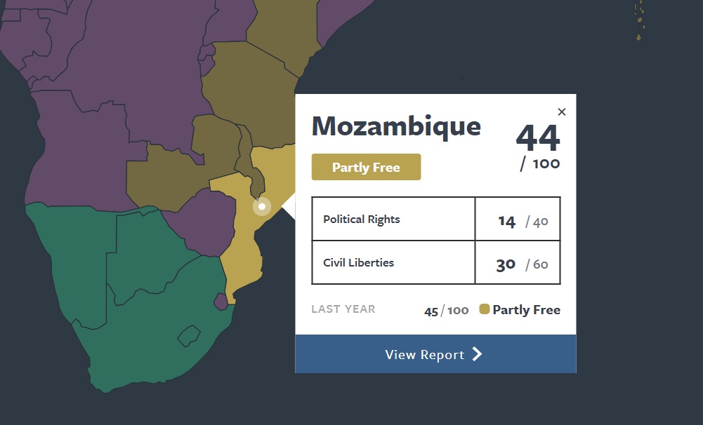 #Mozambique is rated ‘Partly Free’ in Freedom in the World 2024 report
clubofmozambique.com/news/mozambiqu…
#Moçambique #FreedomInTheWorld  @freedomhouse