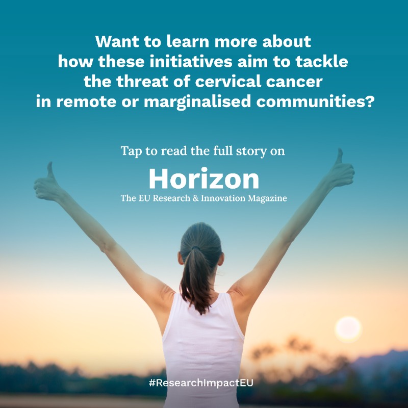 HorizonMagEU's tweet photo. The trek to save many women from #CervicalCancer.

 Read more ➡️ https://t.co/AcDC0lyR96

#ResearchImpactEU