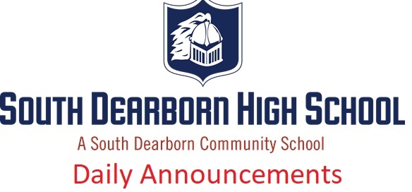 SDHS Announcements for 2/29/24: drive.google.com/file/d/17FHMdI…