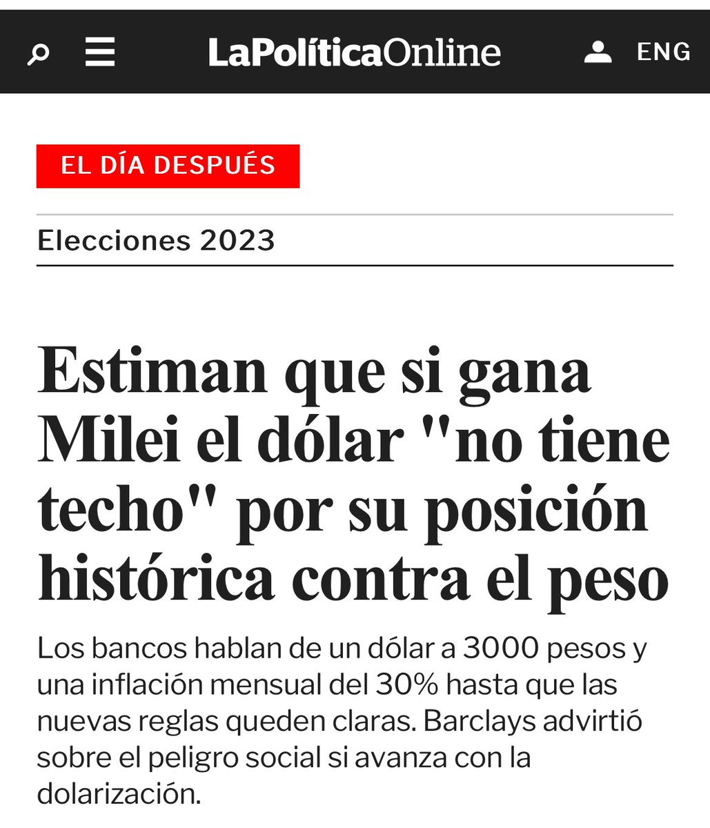 jdoedoe101101's tweet photo. Auguraban un dólar a 3000 y una inflación de 30% para el 31 de diciembre. Los mismos que se enojan y patalean cuando ahora les decis "no la ven". https://t.co/vdEhX6ol0l