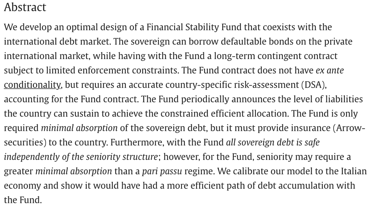 Recently at the JIE: "Making sovereign debt safe with a financial stability fund" by Yan Liu, Ramon Marimon (<a href="/econ_empresaUPF/">Economia i Empresa UPF</a>) and Adrien Wicht (<a href="/AdrienWicht/">Adrien Wicht</a>).
doi.org/10.1016/j.jint… 1/2
