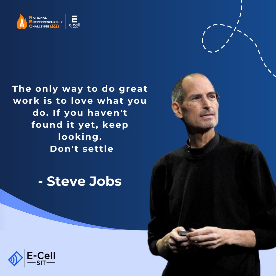 ecell_sit's tweet photo. Short - Passion is the flame that makes greatness. In this world of competition you need to keep searching unitlll you find something that ignites that flame in you. Never settle for anything .
#steav #ecellsit #ecellitbombay
#ecell #nec #buisness #enterpanuer #startup
#lessons https://t.co/IrEl9ydsku
