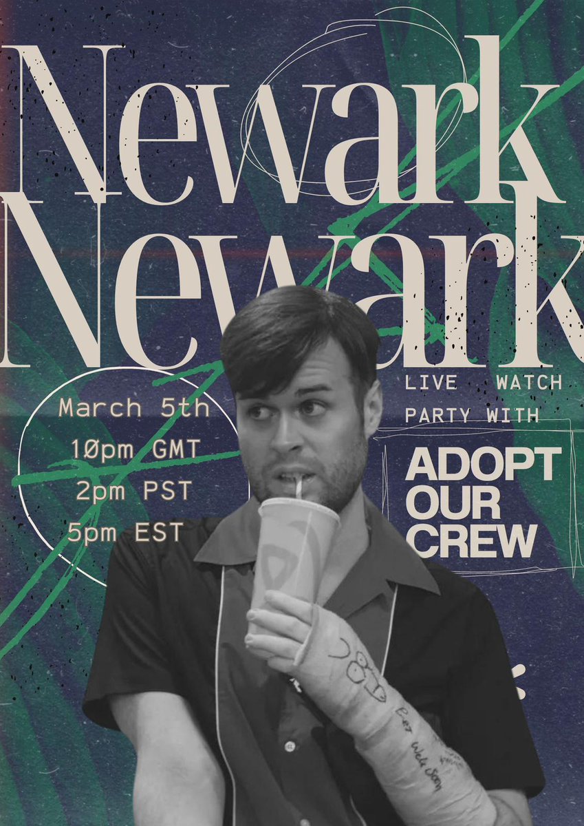 Adopt Our Crew | #AdoptOurCrew (@adoptourcrew) on Twitter photo Who is ready for another watchalong? π
Join us at #AdoptOurCrew for a #NewarkNewark watch party on March 5th at 10pm GMT/2pm PST/5pm EST!
Let's celebrate the hilarious <a href="/nathan_foad/">nathan foad</a> together! We'll see you there! Who is ready for another watchalong? π
Join us at #AdoptOurCrew for a #NewarkNewark watch party on March 5th at 10pm GMT/2pm PST/5pm EST!
Let's celebrate the hilarious <a href="/nathan_foad/">nathan foad</a> together! We'll see you there!