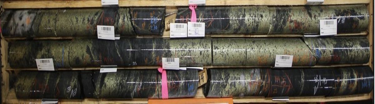 AbitibiMetals's tweet image. NEWS RELEASE 

Abitibi Metals Drills 10.6 Metres at 11.4% Cu Eq Within 34 Metres at 4.1% Cu Eq Near Surface at the B26 Deposit*

First Two Drill Holes in Ongoing 30K Metre Campaign Among Highest-Grade in Project History

Read: abitibimetals.com/abitibi-metals… 

$AMQ.CN 🇨🇦
OTC: $AMQFF 🇺🇸