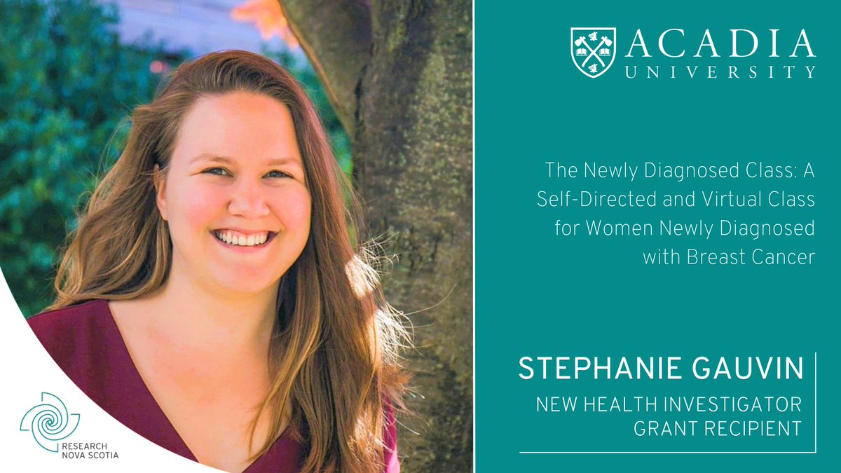 Congratulations to Dr. Stephanie Gauvin (@GauvinSteph) for receiving a New Health Investigator Grant for a self-directed and virtual class for women newly diagnosed with #BreastCancer. 🧵(1/5)