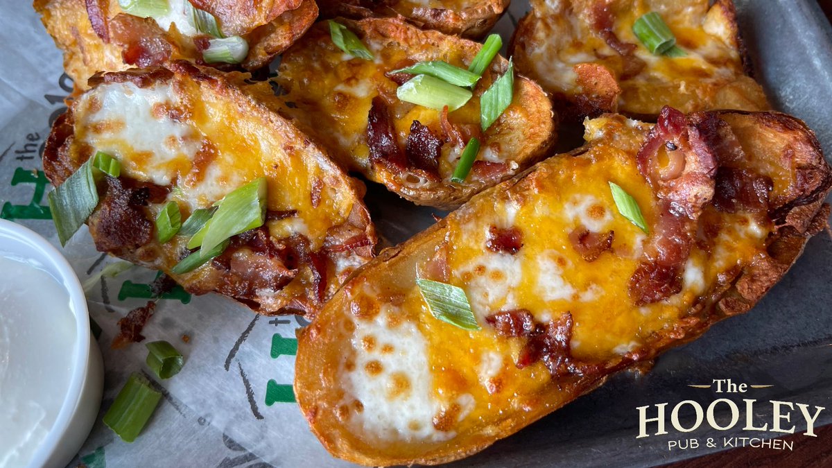 Potato Skins made fresh in house? Yes, please! • TheHooley.com