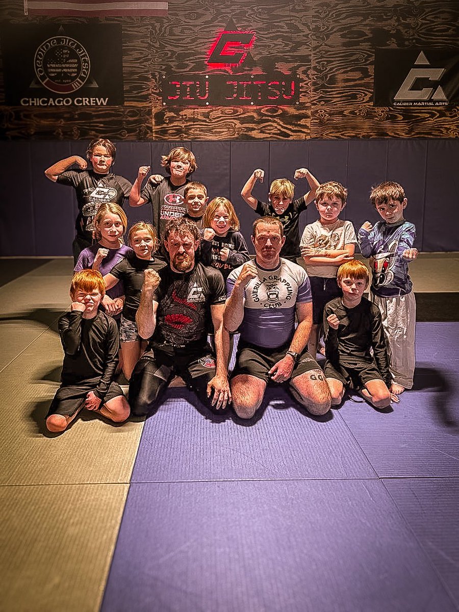 Our young warriors showing off their strength and spirit after a fantastic BJJ class. 

Proud of these little champions growing stronger every day. Keep rolling, team! 💪 

#BJJKids #CaliberBJJ