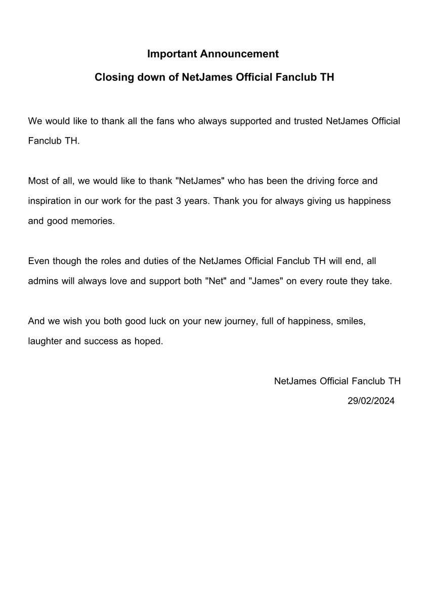 NetJames Official Fanclub TH (CLOSED) tweet media
