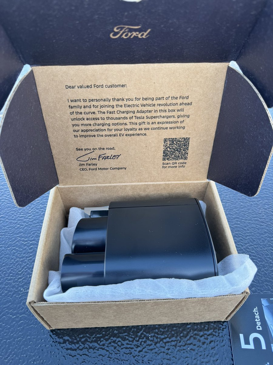 Ford EVs can now charge at Tesla superchargers. Order your free adapter