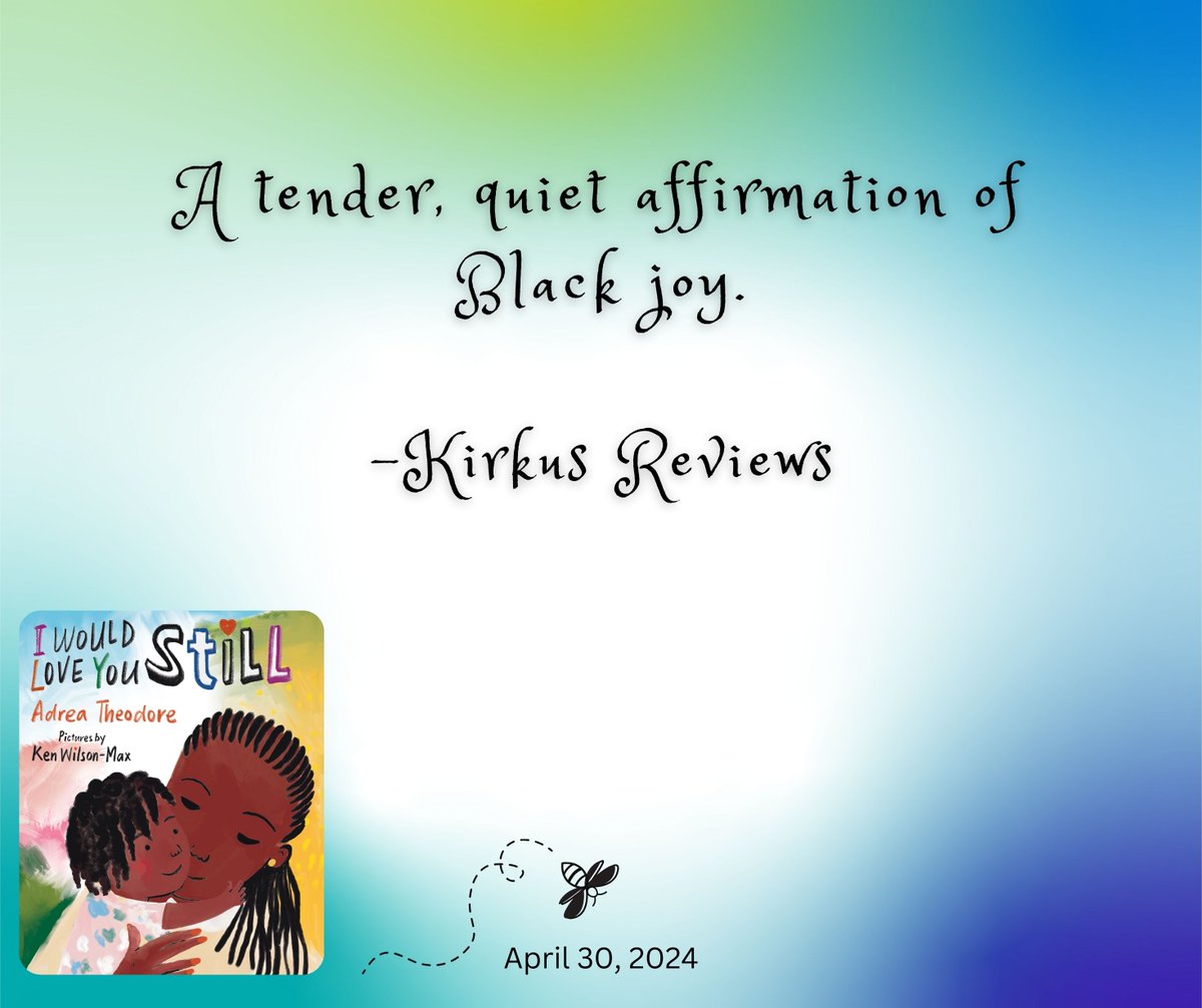 Adrea Theodore: I Would Love You Still (4/30/24) (@adrea_theodore) on Twitter photo Thank you for a lovely review <a href="/KirkusReviews/">Kirkus Reviews</a>!
1 Preschooler + 1 trip to the zoo = a recipe for JOY!😃❤️
💚💙Read the review here: ---> bit.ly/IWLYS_KR
💙💚More info/pre-order/buy: ---> bit.ly/IWLYS_PRH Thank you for a lovely review <a href="/KirkusReviews/">Kirkus Reviews</a>!
1 Preschooler + 1 trip to the zoo = a recipe for JOY!😃❤️
💚💙Read the review here: ---> bit.ly/IWLYS_KR
💙💚More info/pre-order/buy: ---> bit.ly/IWLYS_PRH