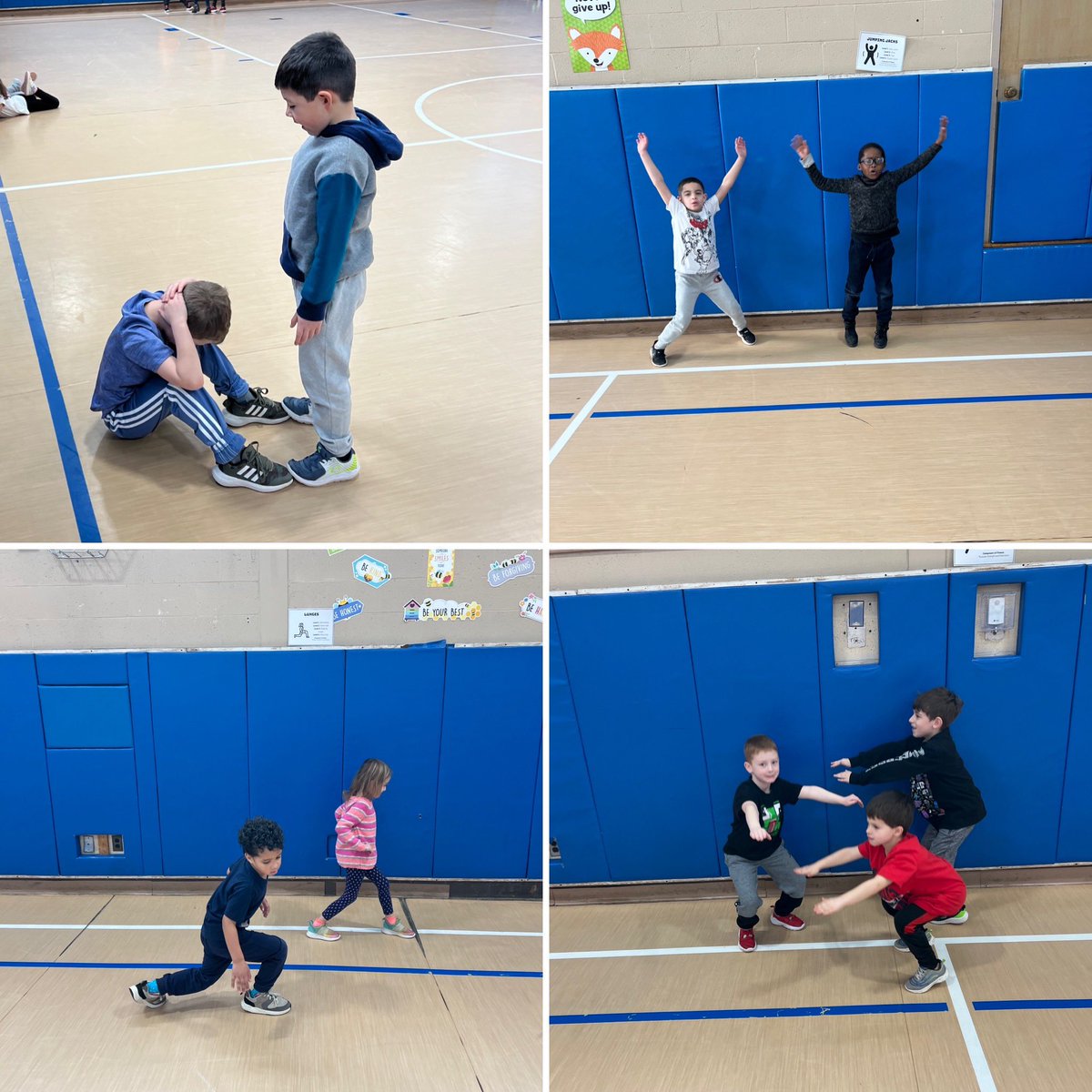 MrsKenneyPE's tweet photo. Getting our fitness on in K today! @branco_jen #littleschoolbigheart https://t.co/YsRjL8SNGd