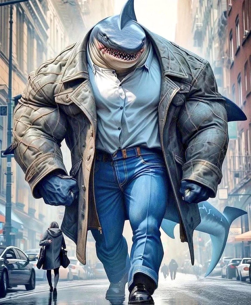 icebergsson's tweet photo. Yapay zekayla @FrnkDD 
#fit #muscular #beast #aygır #sharkstyle https://t.co/z1ByINpOn6