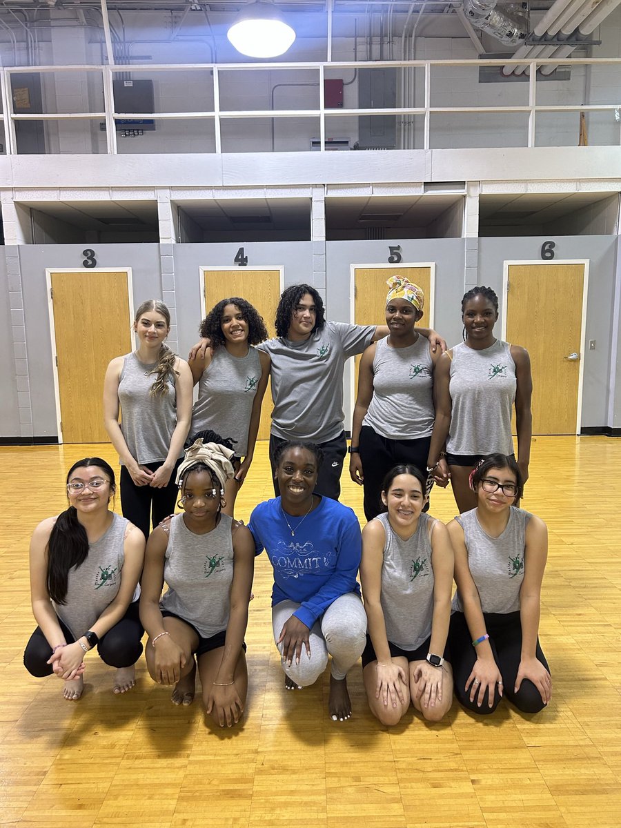 This month, we had AJB alumni, Blessing, back in the studio to set our Black History Month pieces and delve into modern technique. Both companies will debut their pieces tonight at the Hastings AND Elsik Black History Month shows. Come out to support and celebrate!