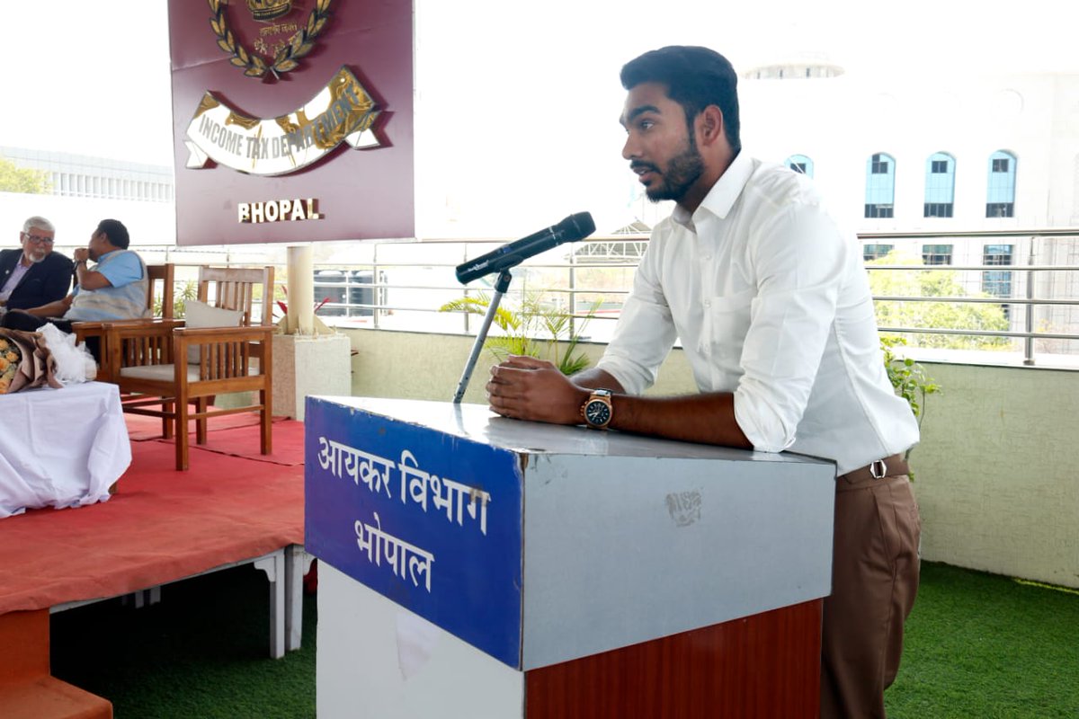 (1/3) Sh. Mohanish Verma, Pr. CCIT, MPCG handed over offer letters to 15 eminent sportspersons across 6 sporting disciplines for appointment in Group C cadre through the sports quota, in the presence of Sh. VB Ekka, CCIT, Raipur, Sh. Abhilash Khandekar, President MPCA & others.