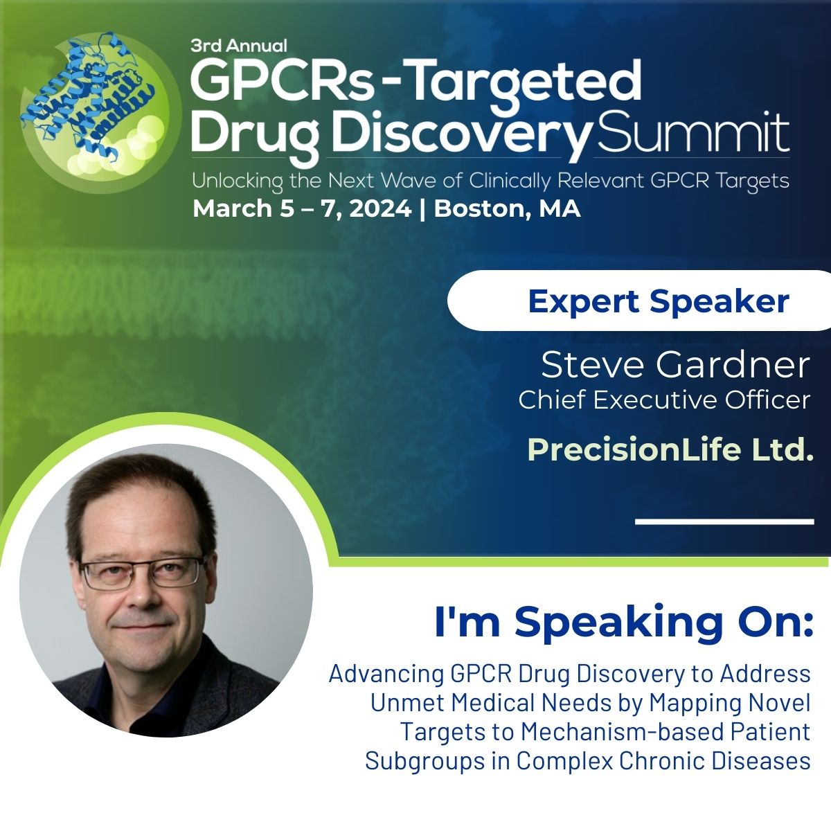 #GPCR-targeted #drugdiscovery continues to gain momentum. Learn how we've identified signal for over 200 GPCRs across 30 #chronicdiseases - including over 120 novel targets at the GPCRs-Targeted Drug Discovery Summit. Find out more: ter.li/py2lgj #PrecisionMedicine