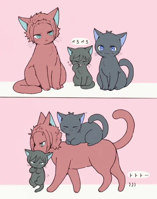 # 今月描いた絵を晒そう🐈‍⬛
※擬獣化
※獣化注意 