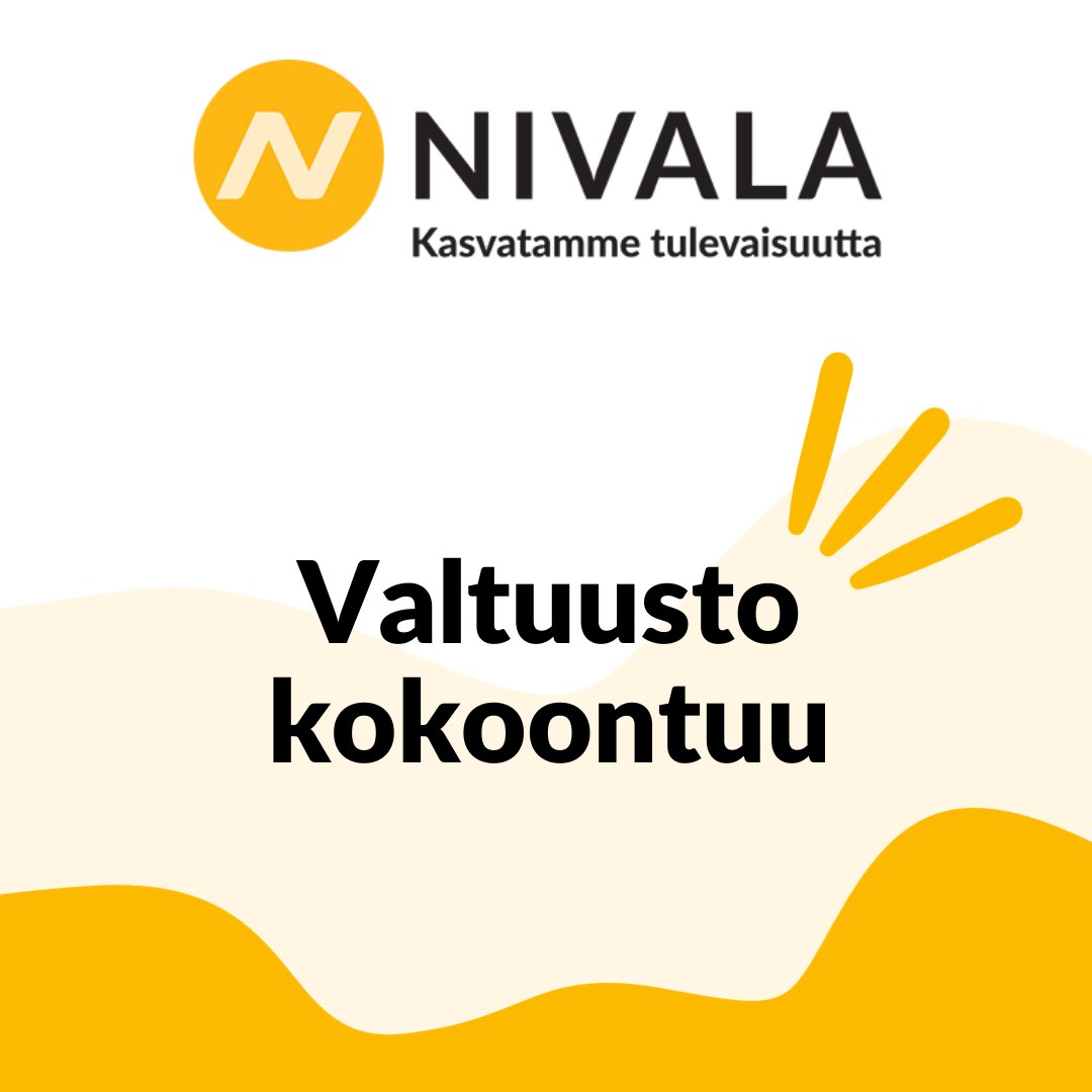 Kaupunginvaltuuston kokous pidetään to 29.2.2024 klo 18.00 kaupungintalolla, valtuustosalissa. Klo 17.30 kunniamerkkien jako. Esityslista on luettavissa kaupungin verkkosivuilla. Kokous myös striimataan paikallistv.fi/Nivala Tervetuloa! #Nivala #MeijänNivala