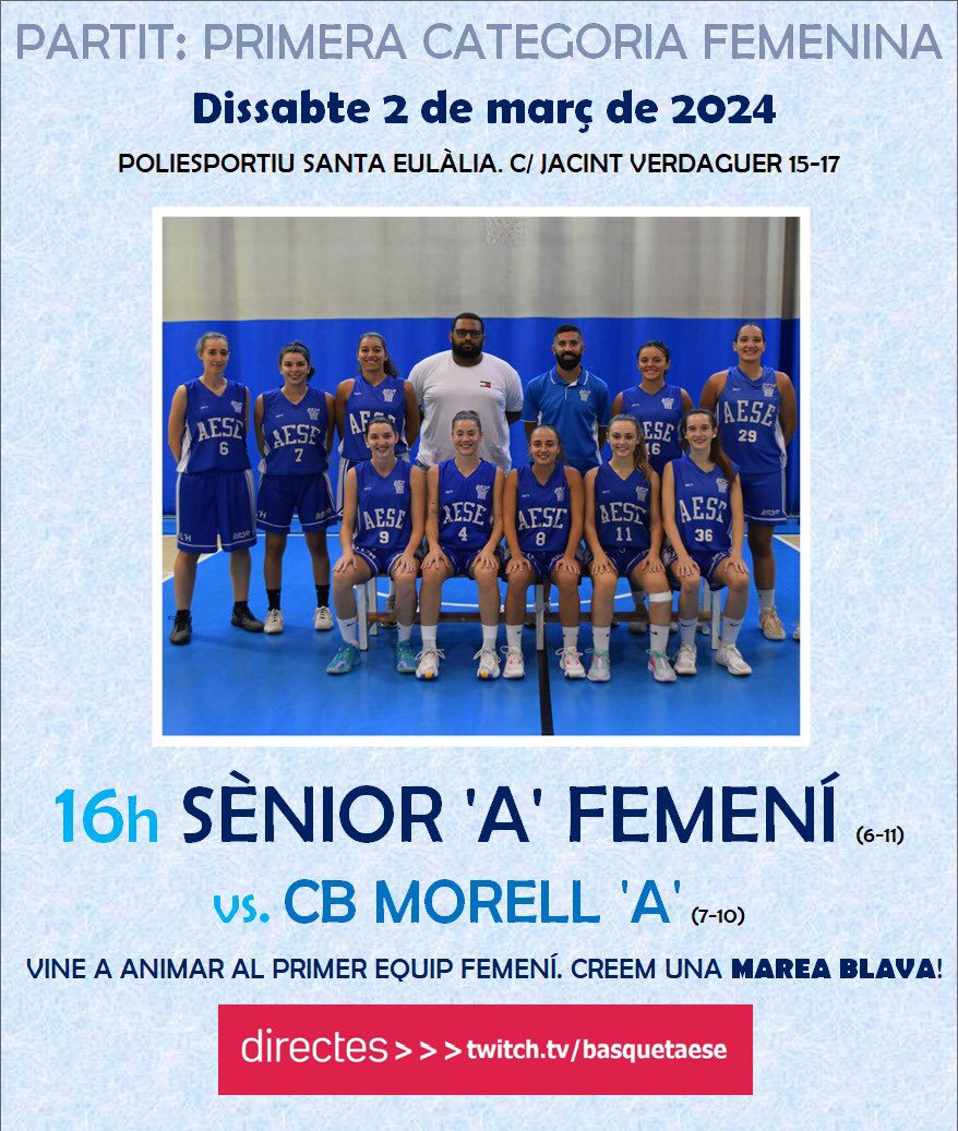 Bàsquet AESE tweet media