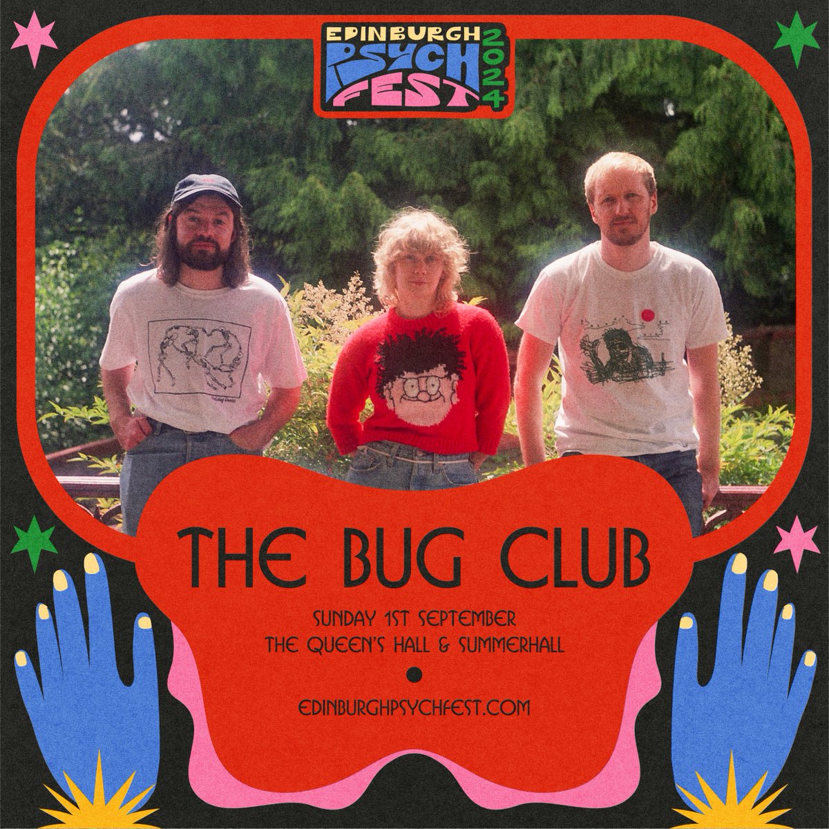 Excited for @thebugclubband at Edinburgh Psych Fest this year! Tickets: edinburghpsychfest.com