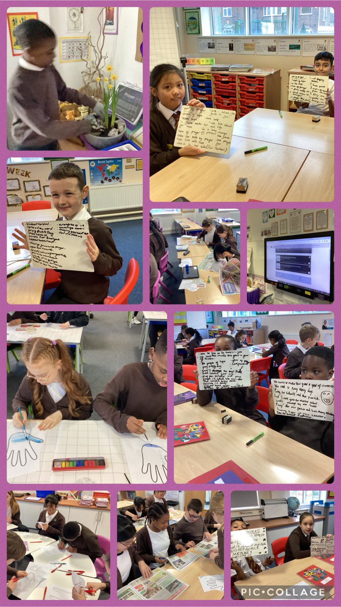 St Teresas Primary (@stteresas_ng8) on Twitter photo Lent Retreat Day
Thank you so much to Canon Stanley and Year 4 for our beautiful Mass this morning.
The theme today is Encounter, focusing on the Year of Prayer. We really enjoyed engaging with the <a href="/NottsDiocese/">The Catholic Diocese of Nottingham</a> podcast and created our own prayers to pray as a community. Lent Retreat Day
Thank you so much to Canon Stanley and Year 4 for our beautiful Mass this morning.
The theme today is Encounter, focusing on the Year of Prayer. We really enjoyed engaging with the <a href="/NottsDiocese/">The Catholic Diocese of Nottingham</a> podcast and created our own prayers to pray as a community.