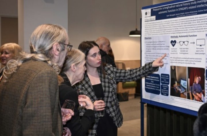 I had a lovely time presenting my poster, “A protocol for a longitudinal natural history study of behavior and physiology in SYNGAP1-related ID” at the inaugural Winefride &amp; Booth Smith Memorial Lecutre! #PhD <a href="/PWCentre/">Patrick Wild Centre</a> <a href="/sidb_edinburgh/">SIDB</a> <a href="/EdinUniMedicine/">Edinburgh Medical School</a>