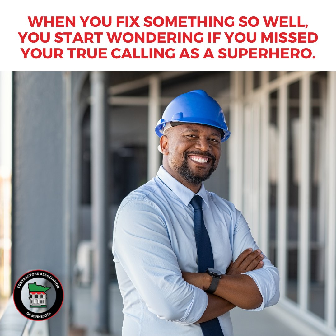 When you're a contractor, but you low-key feel like a superhero every time you fix something just right. 💪🔧 #ContractorLife