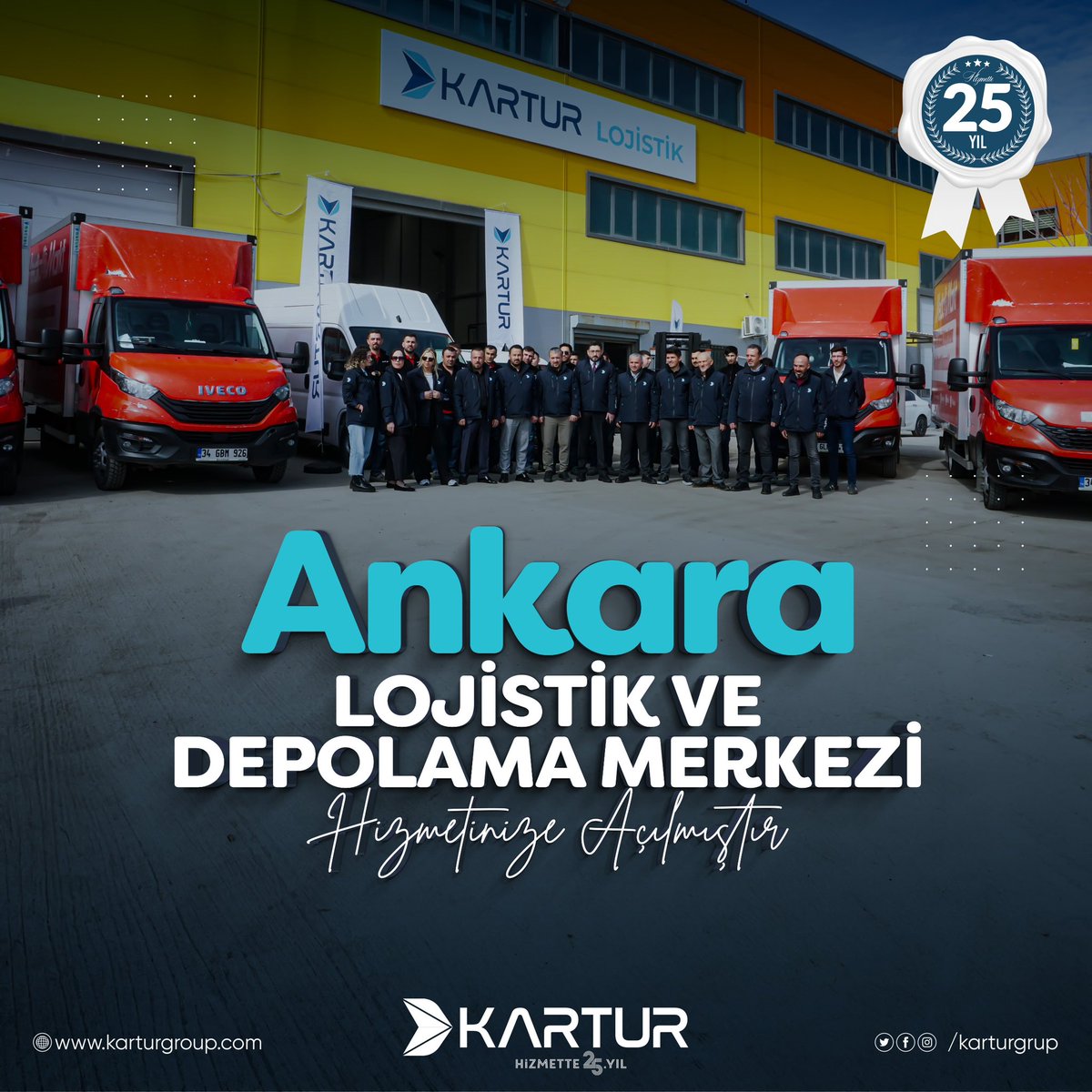 karturgrup's tweet photo. 📣 Ankara lojistik ve depolama merkezi hizmetinize açılmıştır.
Müşteri ağımızla, güvenilir ve hızlı taşımacılığımızla kararlı bir şekilde ilerliyoruz👏
#kartur #taşımacılık #kalitelihizmet #logistic #İstanbul #depolama #karayolutaşımacılığı #lojistikhizmetleri https://t.co/QNhnAotMnx