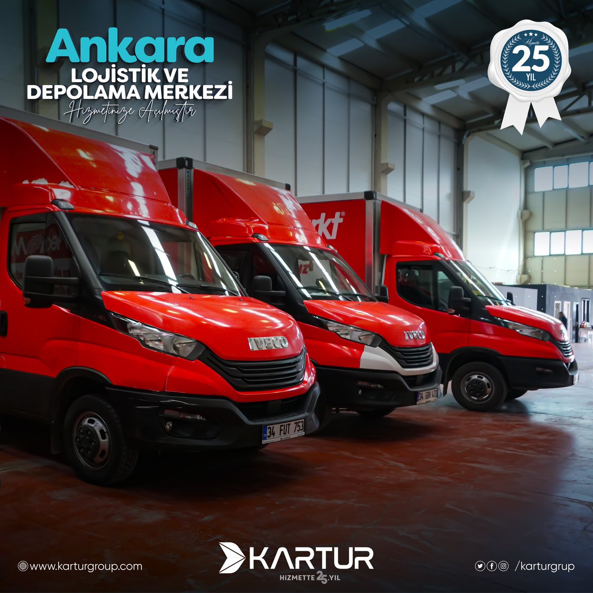 karturgrup's tweet photo. 📣 Ankara lojistik ve depolama merkezi hizmetinize açılmıştır.
Müşteri ağımızla, güvenilir ve hızlı taşımacılığımızla kararlı bir şekilde ilerliyoruz👏
#kartur #taşımacılık #kalitelihizmet #logistic #İstanbul #depolama #karayolutaşımacılığı #lojistikhizmetleri https://t.co/QNhnAotMnx