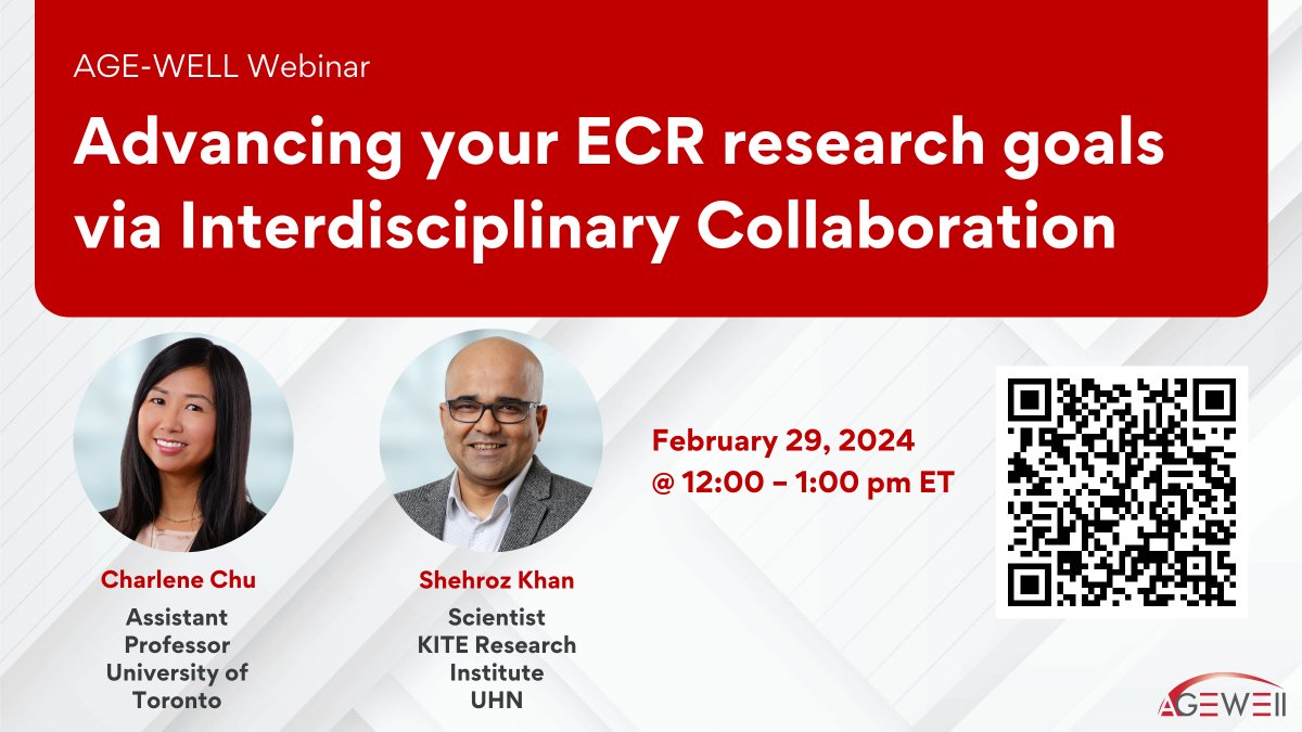 ⏰There's still time to register for our Advancing your ECR research goals via Interdisciplinary Collaboration webinar. Join us today at 12pm ET to gain valuable insights on navigating interdisciplinary collaborations. Reserve your spot at: us02web.zoom.us/webinar/regist…