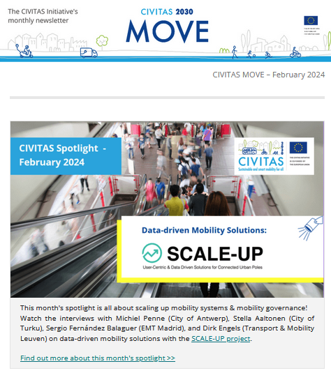 CIVITAS Initiative (@civitas_eu) on Twitter photo Our February MOVE has arrived🚄🚴!
Don't miss out on:
⬆️The <a href="/ScaleUpProject/">SCALE-UP Project</a> spotlight
📰Project news from <a href="/ULaaDS/">ULaaDS</a> & <a href="/GeminiEuProject/">GeminiEuProject</a>
📅A huge range of up-coming #SustainableMobility events & opportunities!
👉Read on: mailchi.mp/civitas/move-c… Our February MOVE has arrived🚄🚴!
Don't miss out on:
⬆️The <a href="/ScaleUpProject/">SCALE-UP Project</a> spotlight
📰Project news from <a href="/ULaaDS/">ULaaDS</a> & <a href="/GeminiEuProject/">GeminiEuProject</a>
📅A huge range of up-coming #SustainableMobility events & opportunities!
👉Read on: mailchi.mp/civitas/move-c…