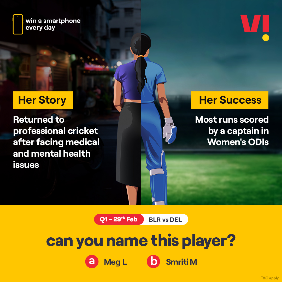 Struggles that lead to success, beautifully shapes their astonishing story. Recognise their names with #ViBoundaryBreakers and you could win a smartphone every day. . . #PlayAndWin #Smartphone #Challenge #ParticipateNow #Cricket #BLRvsDEL