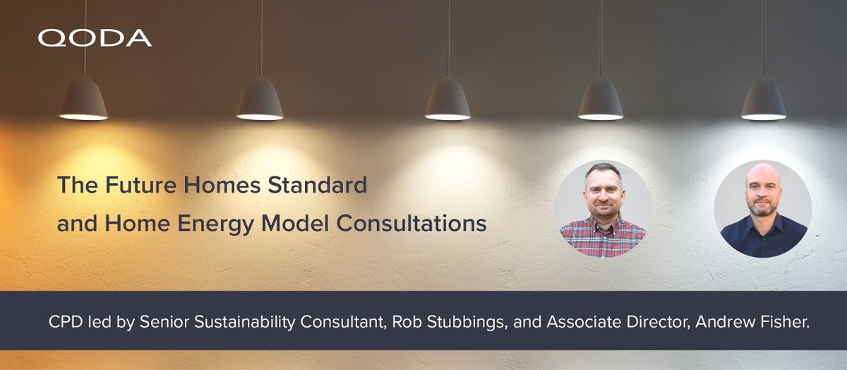 We're hosting an internal #CPD discussing the Future Homes Standard and the Home Energy Model Consultations led by Senior Sustainability Consultant, Rob Stubbings, and Associate Director, Andrew Fisher. If you’d like to book a CPD with our team, please get in touch.

#FutureHomes